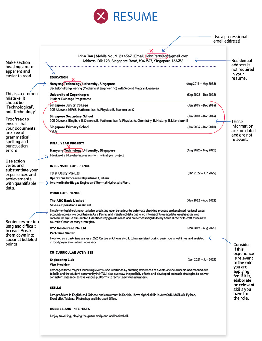 Resume Do’s And Don’ts – NTU Career Tracks 2023